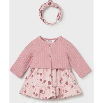 Kojenecké šaty Mayoral šaty s bolerkem 1821 Rozměr: 6 - 9 měsíců, 75 cm