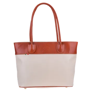 Kabelka NovaKabelka.cz Kožená italská kabelka Dafne Beige