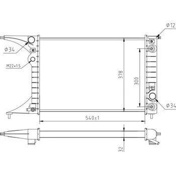 Chladič motoru Chladič, chlazení motoru HART 637 217