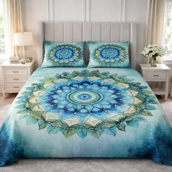 Povlečení 2-dílné ložní povlečení - Tyrkysová mandala