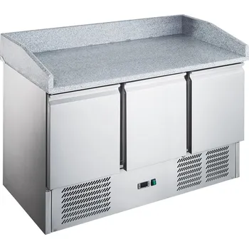 STALGAST Třídveřový chladicí stůl bez nástavce na kolečkách, 368 l, 1400x700x1120 mm | STALGAST, 833031