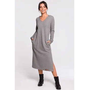 Dámské šaty ŽENSKÉ ŠATY maxi šaty S KAPUCÍ , velikost 36 S