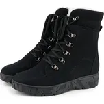 Vlnka Dámské kožené zimní boty s ovčí vlnou Magdalena černá velikost obuv dospělí 40