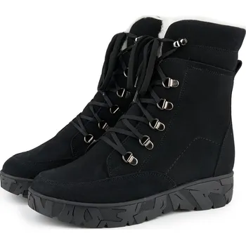 Dámská obuv Vlnka Dámské kožené zimní boty s ovčí vlnou Magdalena černá velikost obuv dospělí 40