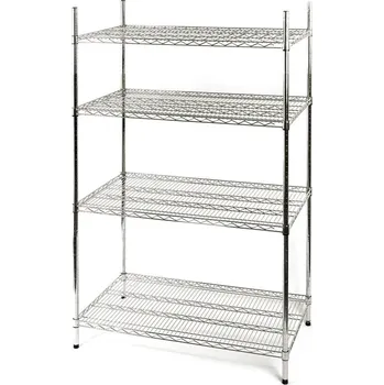 Dílenský regál STALGAST Chromovaný ocelový regál 1825x610x1800 mm | STALGAST, 681182