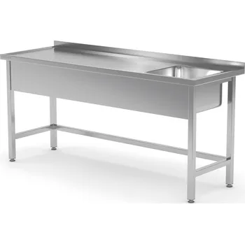 Jídelní stůl TECHNICA Stůl s pravým jednoduchým dřezem bez police 1600x700x850 mm | TECHNICA, 211P1670