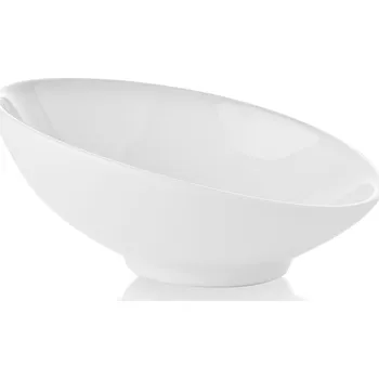 FINE DINE Šikmá miska 300 ml, bílá | FINE DINE, Bianco