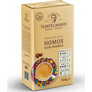 Káva 1x 500 g TEMPELMANN Nomos mletá káva 100% Arabica