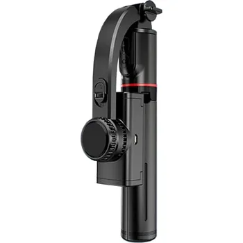 Selfie tyč Techsuit - Selfie tyč (L19) - stabilní monopod/stativ s dálkovým ovládáním Bluetooth, 400mAh, 70cm - černá