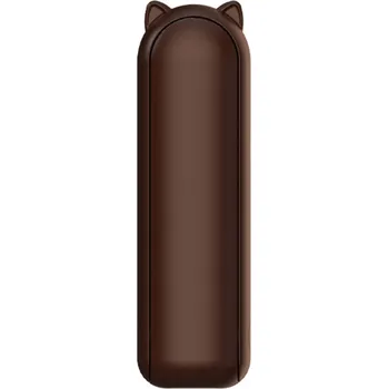 Domácí ventilátor Techsuit - Mini přenosný ruční ventilátor (HZ001) - 2000mAH, USB dobíjení, 3 nastavitelné rychlosti - hnědý