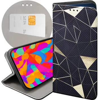 Pouzdro na mobilní telefon Flipové pouzdro Hello Case pro Samsung Galaxy S21 Ultra zlaté