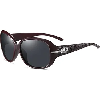 Sluneční brýle Techsuit - Sluneční brýle Polarized PC (2012) - UV ochrana - Vínově červená / šedá