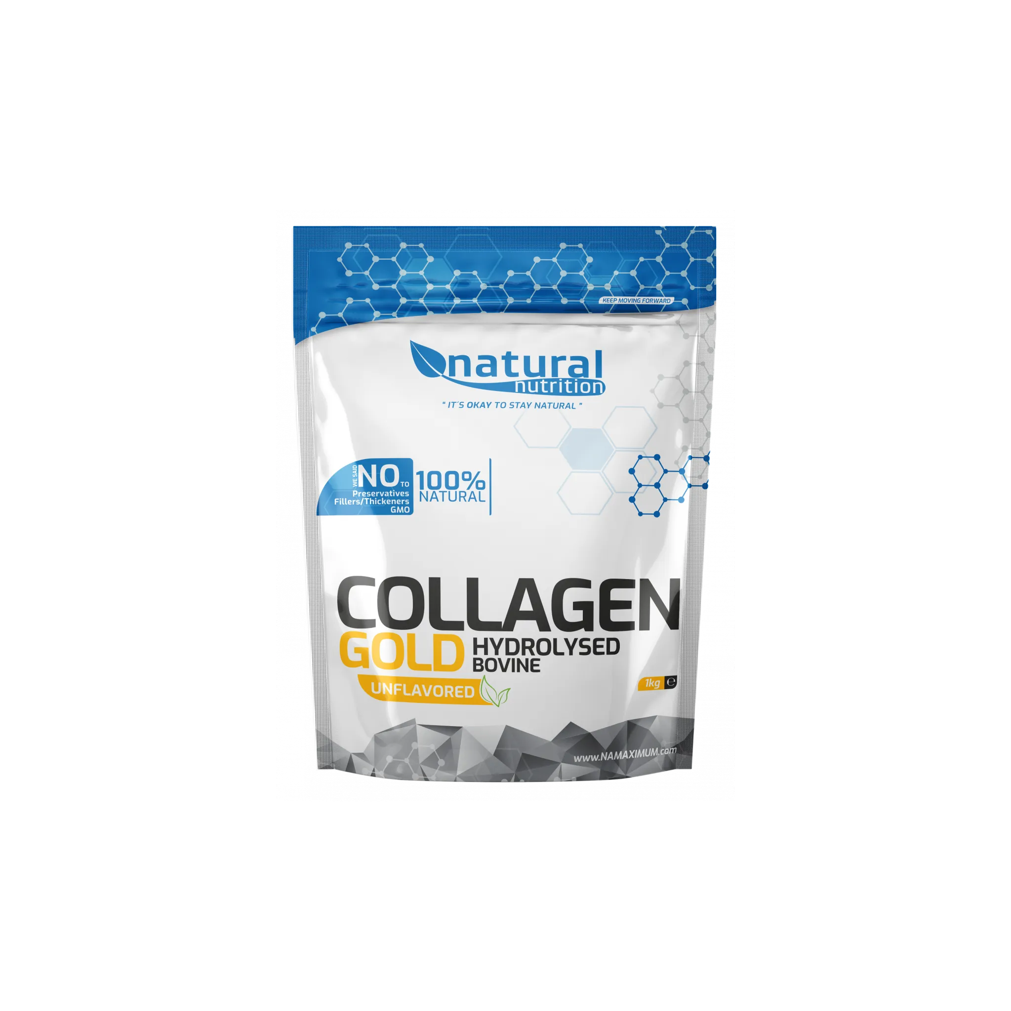 Fotografie 1 - Kloubní výživa Natural Nutrition Gold Collagen Natural 1 kg
