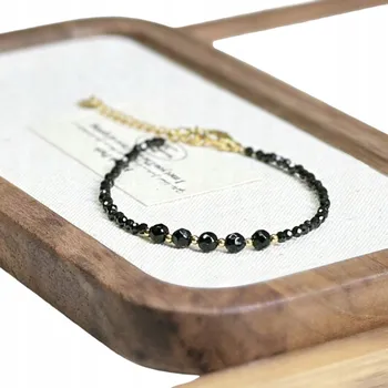 Náramek Náramek Kámen Turmalín Černý Placičky
