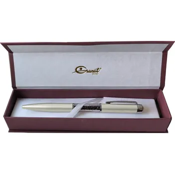 Šperk Dárkové pero s českým granátem - stříbrné