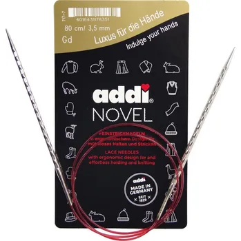 Jehlice Addi Kruhové jehlice Novel 80 cm / 3,25 mm