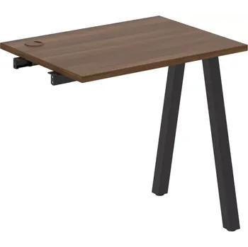 Psací stůl Stůl pracovní k řetězení úzký UE A 800 R - OŘECH , ČERNÁ