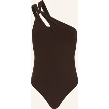 Dámské plavky Jets Australia Dámské Jednoramenné Plavky S Výřezem, tmavě...