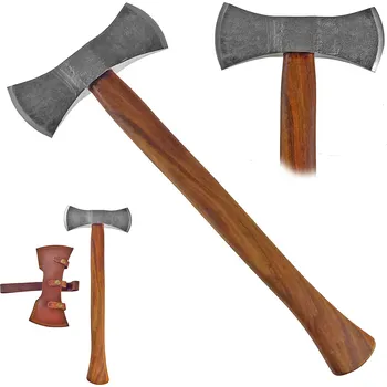 Sekera Dvoubřitá sekera "SKELLIGE WARRIOR" kovaná! - 57 cm