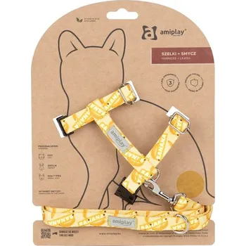 Obojek pro psa Amiplay Kšíry pro kočku BeHappyCat Banana | Postroje pro kočky - S