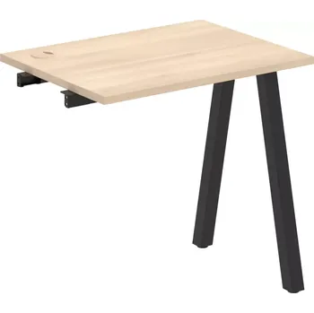 Psací stůl Stůl pracovní k řetězení úzký UE A 800 R - AKÁT , ČERNÁ