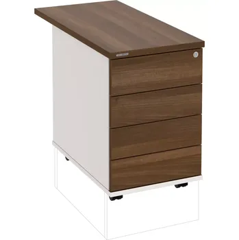 Zásuvkový kontejner Kancelářský kontejner K 34 C PTO P 80 - OŘECH , BÍLÁ