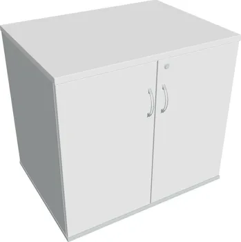 Policová skříň Skříň stolová SPZ 80 60 P (léta podél) - BÍLÁ , ŠEDÁ