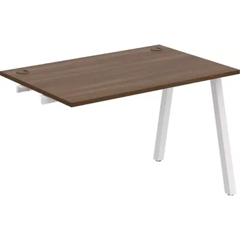 Psací stůl Stůl pracovní k řetězení úzký UE A 1200 R - OŘECH , BÍLÁ