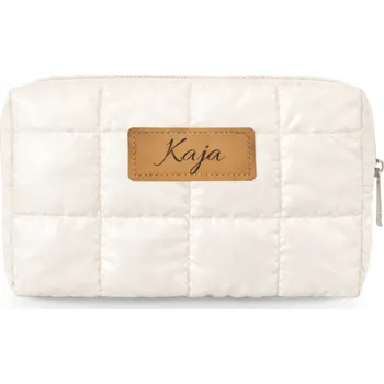 Kosmetická taška Kosmetická taštička Solier Kosmetyczka pikowana krem béžová