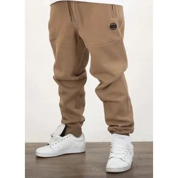 Pitbull pánské tepláky SMALL LOGO HD hnědé, velikost XL