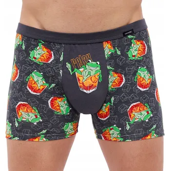 Pánské spodní prádlo Pánské boxerky Cornette Tattoo 280/233 Relax vel. XXL (52) žáby whisky