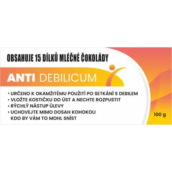 Čokoláda Bohemia Gifts Dárková mléčná čokoláda 100 g – anti-debilicum