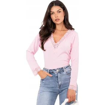 Dámská halenka Italy Moda halenka dlouhý rukáv střih přiléhavý univerzální velikost