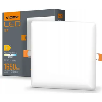 LED panel Stropní vestavné svítidlo Videx 15 W 1650 lm bílé