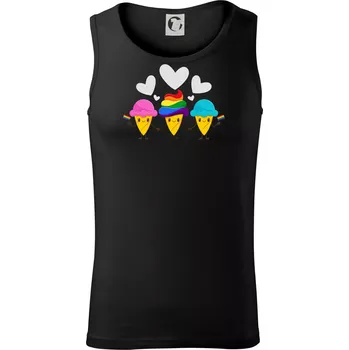 LGBT zmrzliny - Tílko pánské Core - M ( Černá )