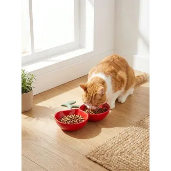 Miska pro psa Sinsay - Keramická miska pro zvířata ve tvaru třešně - červená - 856HL-33X - 856HL-33X-ONE