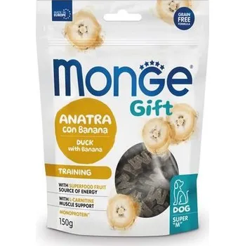 MONGE GIFT Dog Adult "M pamlsky - kachna s banánem 150g/10