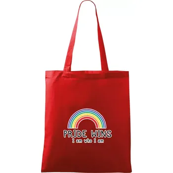 Pride wins i am who i am - Taška bavlněná - 42 x 38 cm ( Červená )