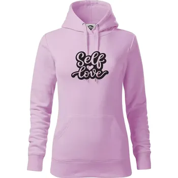 Dámská mikina Self love - Mikina dámská Cape s kapucí - XS ( Orchid )