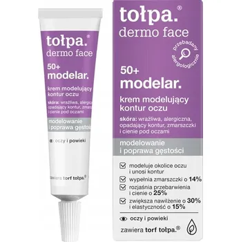 Pleťový krém Modelující krém na oční kontury tołpa. dermo face 50+ modelar. 10 ml