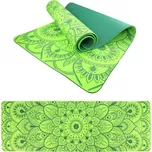 Lifefit - Podložka Yoga mat Mandala Duo 183 cm Zelená