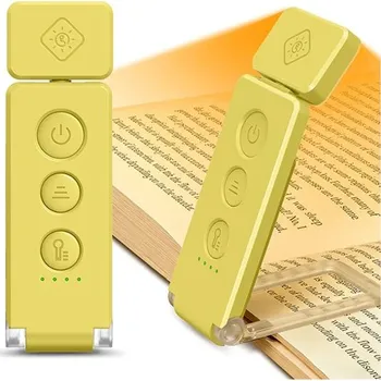 Lampička Glocusent Bookmark čtecí lampička s otočným krkem Barva: Žlutá