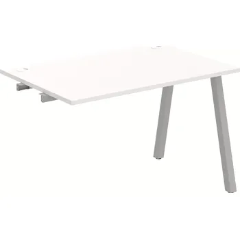 Psací stůl Stůl pracovní k řetězení úzký UE A 1200 R - BÍLÁ , ŠEDÁ