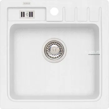 Granitový dřez Jednokomorový granitový dřez Alveus 1 bílý