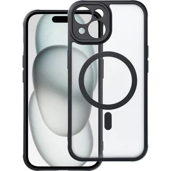 Náhradní kryt pro mobilní telefon Kryt Full Matte Mag Cover Case s Magsafe iPhone 15 black