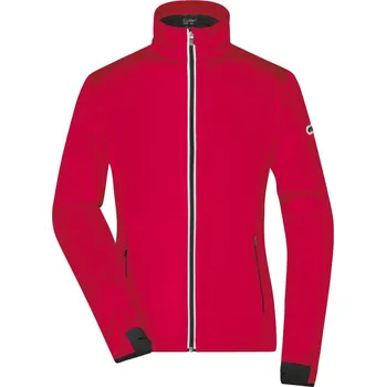 Dámská vesta Daiber Dámská 3-vrstvá sportovní softshellbunda JN 1125 Velikost: S, Barva: červená-černá