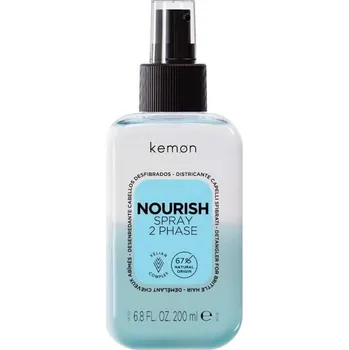 Vlasová regenerace Kemon Nourish Spray 2 Phase - Dvoufázový výživný rozčesávací sprej 200 ml