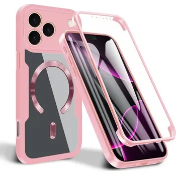 Pouzdro na mobilní telefon Techsuit - ColorVerse 360 MagSafe Series + ochrana displeje - iPhone 17 Pro Max - růžová