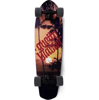 Longboard GHETTOBLASTER Cruiser skateboard Tropický 28" VÍCEBAREVNÁ