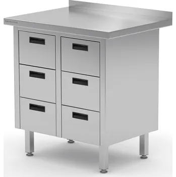 Jídelní stůl TECHNICA Nástěnný stůl se šesti zásuvkami 830x600x850 mm | TECHNICA, 12268360